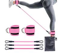 Glute Ankle Resistance Band, Buckle Leg Band Puller, Leg Fitness Equipment Set(Color 4)