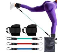 Glute Ankle Resistance Band, Buckle Leg Band Puller, Leg Fitness Equipment Set(Color 5)