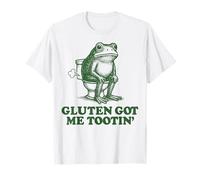 Gluten Got Me Tootin Frog Maglietta