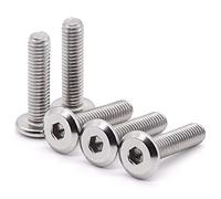 Glvaner Viti di collegamento M8-1,25 x 12 mm Lunghezza filettatura, 20 pezzi di confezione da 20 viti a testa piatta a testa tonda in acciaio inox 304 18-8 filettatura completa