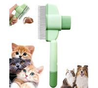 Glvomazty 1 pezzi Spazzole per animali domestici, Spazzola per peli di gatto, Spazzola per pelliccia per gatto Cane per la rimozione del pelo sciolto e il massaggio, Grün