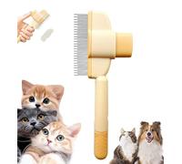 Glvomazty 1 pezzi Spazzole per animali domestici, Spazzola per peli di gatto, Spazzola per pelliccia per gatto Cane per la rimozione del pelo sciolto e il massaggio, Orange