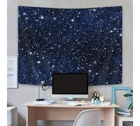 GLWDMB 1 pezzo, arazzo con galassia, cielo notturno stellato, decorazione universo blu scuro per camera da letto, dormitorio, 200 x 180 cm