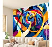 GLWDMB 1 pezzo, arazzo da parete con universo astratto, in poliestere, per camera da letto, ufficio, dormitorio, decorazione per feste, con pacchetto di installazione, 200 x 150 cm