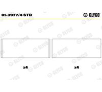 GLYCO 01-3977/4 STD Bronzina di biella per DACIA,NISSAN,RENAULT,SAN