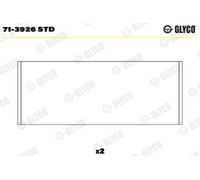 Glyco Bronzina di biella 71-3926 STD – Deposizione sputtering – per Volvo 850 (1993-1996)