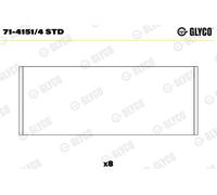 Glyco 71-4151/4 STD - Bronzina Di Biella