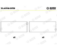 GLYCO 71-4716 STD Bronzina di biella per BREDAMENARINIBUS,DENNIS,DEUTZ-FAHR,LAZ,