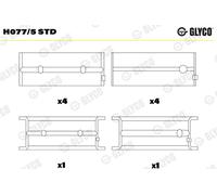 GLYCO Cuscinetto per Opel Zafira A F75_2.0 Dti 16V Astra G Caravan F35_
