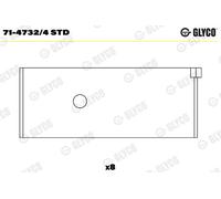 GLYCO Estremità Della Biella Adatto A per Suzuki Grand Vitara I FT Gt 2.0 4x4 JT