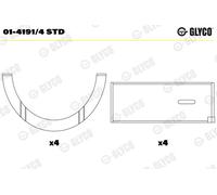 GLYCO Estremità Della Biella per Renault Espace II J/S63_ 2.2 2.1 Td J11 _B29_