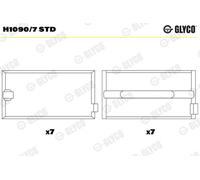 Cuscinetto dell'albero a gomiti GLYCO H1090/7 STD