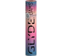 Glyde Dams MIX - 4 panni protettivi in lattice - Salviette colorate con profumo (cola, fragola, vaniglia, bosco), Giallo, Viola, Rosa, Nero, 25cm x 15cm