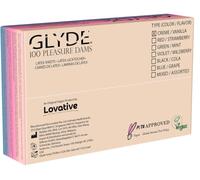 Glyde Dams Vanilla - 100 Salviette in lattice - Colore giallo - Salviette con profumo di vaniglia, giallo., 25cm x 15cm