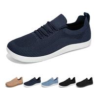GlydeEssence Shoes Women Men, GlydeEssence - Comfort Hybrid Shoes, Women Wide Toe Minimalist Walking Sneaker (Deep Blue,37.5)