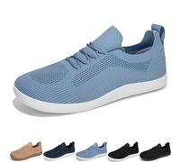 GlydeEssence Shoes Women Men, GlydeEssence - Comfort Hybrid Shoes, Women Wide Toe Minimalist Walking Sneaker (Light Blue,38)