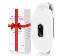 Glyduny Cuscinetti riscaldanti, massaggiatore per crampi mestruali, portatile, senza fili, con 6 livelli di calore e 6 modalità di massaggio per alleviare il mal di schiena, cuscino riscaldante
