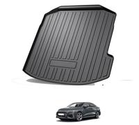 GLYGLY TPE Proteggi Baule per Audi A3L Sedan 2021-2024, Tappetino Impermeabile per Bagagliaio Antiscivolo e Facile Pulizia Copribaule Posteriore,Net Pocket on The Left Side of The Trunk