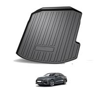 GLYGLY TPE Proteggi Baule per Audi A3L Sedan 2021-2024, Tappetino Impermeabile per Bagagliaio Antiscivolo e Facile Pulizia Copribaule Posteriore,No Net Pocket on The Left Side of The Trunk