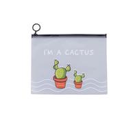 GLYLFQZJ Astuccio 1 Pcs Semplice Cartone Animato Trasparente Cactus Matita Custodia Kawaii Borse A Matita Per Uffici Scolastiche Di Cartoleria-C