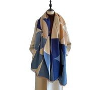 GLYLFQZJ Sciarpa da Donna di Lusso Design Doppio Lato Imitazione Cashmere Calda Invernale - Blu