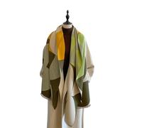 GLYLFQZJ Sciarpa da Donna di Lusso Design Doppio Lato Imitazione Cashmere Calda Invernale - Verde