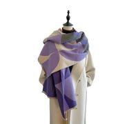 GLYLFQZJ Sciarpa da Donna Sciarpa da Donna di Lusso Design Doppio Lato Imitazione Cashmere Sciarpa Calda Sciarpa da Donna Invernale-Viola