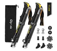 Glymnis Bastoni Trekking Bastoncini da Trekking Pieghevoli e Antiurto 110-130cm