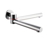 Bocca per Vasca da Bagno Rotazione di 180° Bocca Vasca Ottone Montaggio a Parete Bocca di Erogazione Vasca Tondo Bocca Erogazione Rubinetto Vasca, G1 / 2,Cromo
