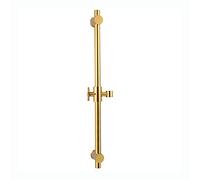 GLYYRLR Asta Doccia Titanio Oro Saliscendi Doccia 304 Acciaio Inox Asta Doccia Saliscendi Completo Montaggio a Parete Regolabile Saliscendi per Doccia Completo con Supporto Regolabile