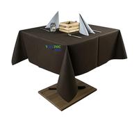 GM 50 Tovaglie in TNT idrorepellenti Tessuto non Tessuto 150x150cm Colore MARRONE, coprimacchia impermeabili ideali per la ristorazione, feste, Natale, compleanni, battesimi, vari colori