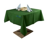 GM 50 Tovaglie in TNT idrorepellenti Tessuto non Tessuto 150x150cm Colore VERDE FORESTA, coprimacchia impermeabili ideali per la ristorazione, feste, Natale, compleanni, battesimi, vari colori