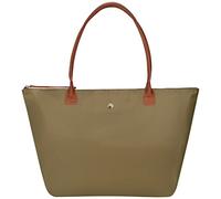 GM LIKKIE Borsa a tracolla da donna, in nylon, con manico superiore, borsa hobo pieghevole per il fine settimana, Verde, Medium