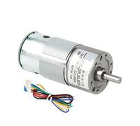 GM37-545 DC Hall Encoder Motoriduttore Fai da Te Distributore Automatico Misurazione della Velocità Encoder Alta Coppia(DC24V Motor,1 Ratio 6.3)