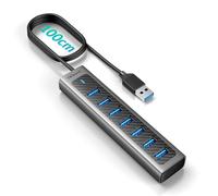 GM7U USB Hub 3.0 7 Porte Cavo Lungo 1 M Alluminio Duplicatore USB Porta USB