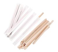 Gmark GM1115D - Agitatore in legno di alta qualità, 14 cm, spessore 2,3 mm, confezione da 200 pezzi, bastoncini in legno per mescolare caffè, tè, bevande, mais, bastoncini artigianali