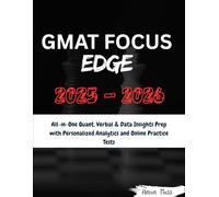 GMAT Focus Edge 2025 - 2026: All-in-One Quant, Verbal & Data Insights Prep with Personalized Analytics and Online Practice Tests