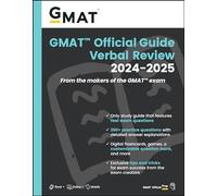 GMAT Official Guide Verbal Review 2024-2025: Book + Online Question (Tascabile)