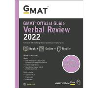 GMAT Official Guide Verbal Review 2022: Book + Online Question Bank