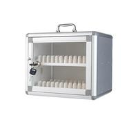 GMBAYUE Armadietto for Cellulare con 12/24/36/48/60/72 Slot, Scatola Porta Cellulare con Serratura, Contenitore for Cellulare in Lega di Alluminio for Ufficio, Aula, Palestra(26.5x20x22cm/10x8x9in)