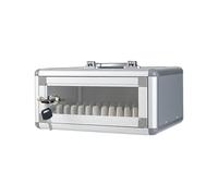 GMBAYUE Armadietto for Cellulare con 12/24/36/48/60/72 Slot, Scatola Porta Cellulare con Serratura, Contenitore for Cellulare in Lega di Alluminio for Ufficio, Aula, Palestra(26.5x20x12.5cm/10x8x5in)