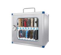 GMBAYUE Armadietto per Cellulare, Cassetta con Codice per Chiavi, Cassaforte Portatile, Scatola Porta Cellulare con Serratura a Combinazione, Ideale per Studenti e Dipendenti(30x19.5x27cm/12x8x11in)