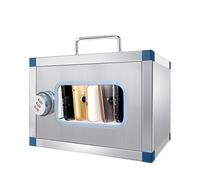GMBAYUE Armadietto per Cellulare, Cassetta con Codice per Chiavi, Cassaforte Portatile, Scatola Porta Cellulare con Serratura a Combinazione, Ideale per Studenti e Dipendenti(22x19.5x15cm/9x8x6in)