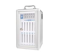 GMBAYUE Cell Phone Locker, Cell Phone Holder Classroom, Stazione di Ricarica Portatile Cellulare con USB, Scatola Portacellulare, Cassaforte Cellulare for Aula, Ufficio, Palestra(21.5x23.5x35cm)