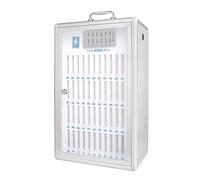 GMBAYUE Cell Phone Locker, Cell Phone Holder Classroom, Stazione di Ricarica Portatile Cellulare con USB, Scatola Portacellulare, Cassaforte Cellulare for Aula, Ufficio, Palestra(37.5x23.5x60cm)
