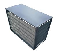 GMBAYUE Copertura per Aria Condizionata Esterna, Robusto Copricondizionatore in Alluminio Antifurto, Mobile Copri Condizionatore, Adatto per Cortile, Esterno (Color : 4 sides, Size : 110 * 60 * 80cm)