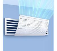 GMBAYUE Deflettore Condizionatore Universale, Regolabile Deflettore Aria Condizionata, Parabrezza Aria Condizionata, Deviatore D'aria Regolabile (Color : Top-mounted, Size : 55 * 18cm(22 * 7in))