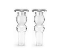 GMBAYUE Gambe da Tavolo in Acrilico Trasparente, Gambe a Forma di Zucca, Piedini di Sostituzione Moderni for Armadio, Divano, Pouf, Toeletta, Centro ET, Letto(25cm/9.8in)