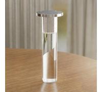 GMBAYUE Gambe dei Mobili in Acrilico, Gambe da Tavolo in Acrilico Trasparente, Piedini di Sostituzione Regolabili, Supporto Rotondo Moderno for Divano, Letto, Sedia e Armadio(20cm/7.9in)