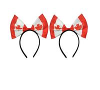 Gmbkouo 2 fasce per bandiere nazionali di tutto il mondo, fasce per eventi sportivi per animazioni ed eventi di festival mondiali (Canada, bandiera canadese, taglia unica)